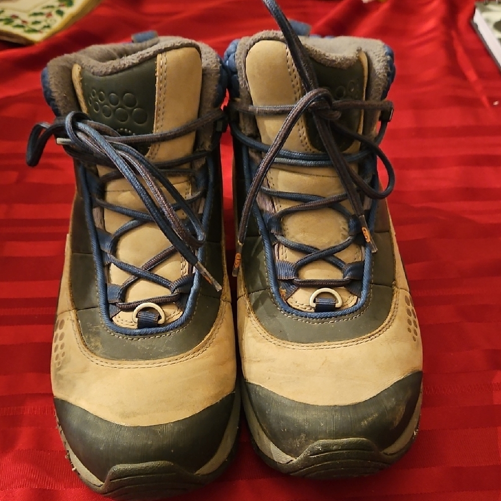 Merrell Tan and Blue Hiking Boots